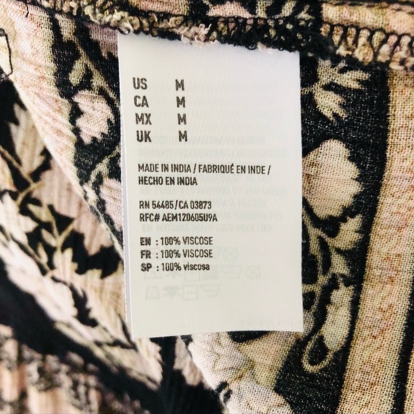 American Eagle Outfitters Boho Bell sleeve Bag dress with Lace up V neck Chest - Picture 8 of 16